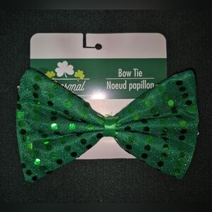 Green Sequin Bow Tie
